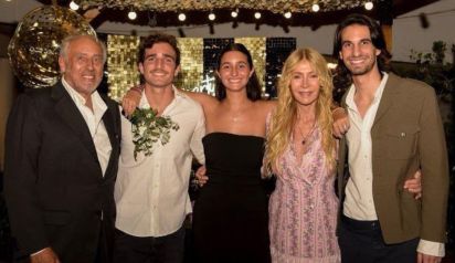 Gustavo Yankelevich, Valentín Yankelevich, Azul Giordano, Cris Morena y Franco Yankelevich