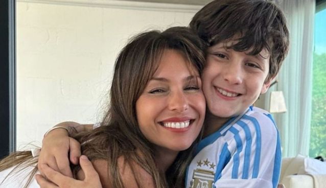 Pampita y su hijo, Benicio
