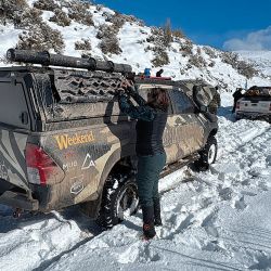 Travesía off road con nevadas históricas en la Cordillera de los Andes. Mainumby4x4 desafió el Camino del Carqueque, en Malargüe, Mendoza.