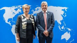 Luis Caputo con Kristalina Georgieva