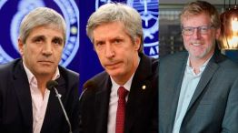 Luis Caputo, Santiago Bausili y Juan Ernesto Curutchet
