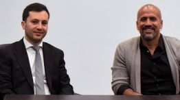 Stéfano Di Carlo y Juan Sebastián Verón