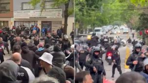 El enfrentamiento entre los hinchas de All Boys y la policía