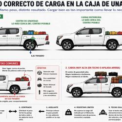 Cuál es la manera correcta de distribuir la carga en una camioneta 4x4.