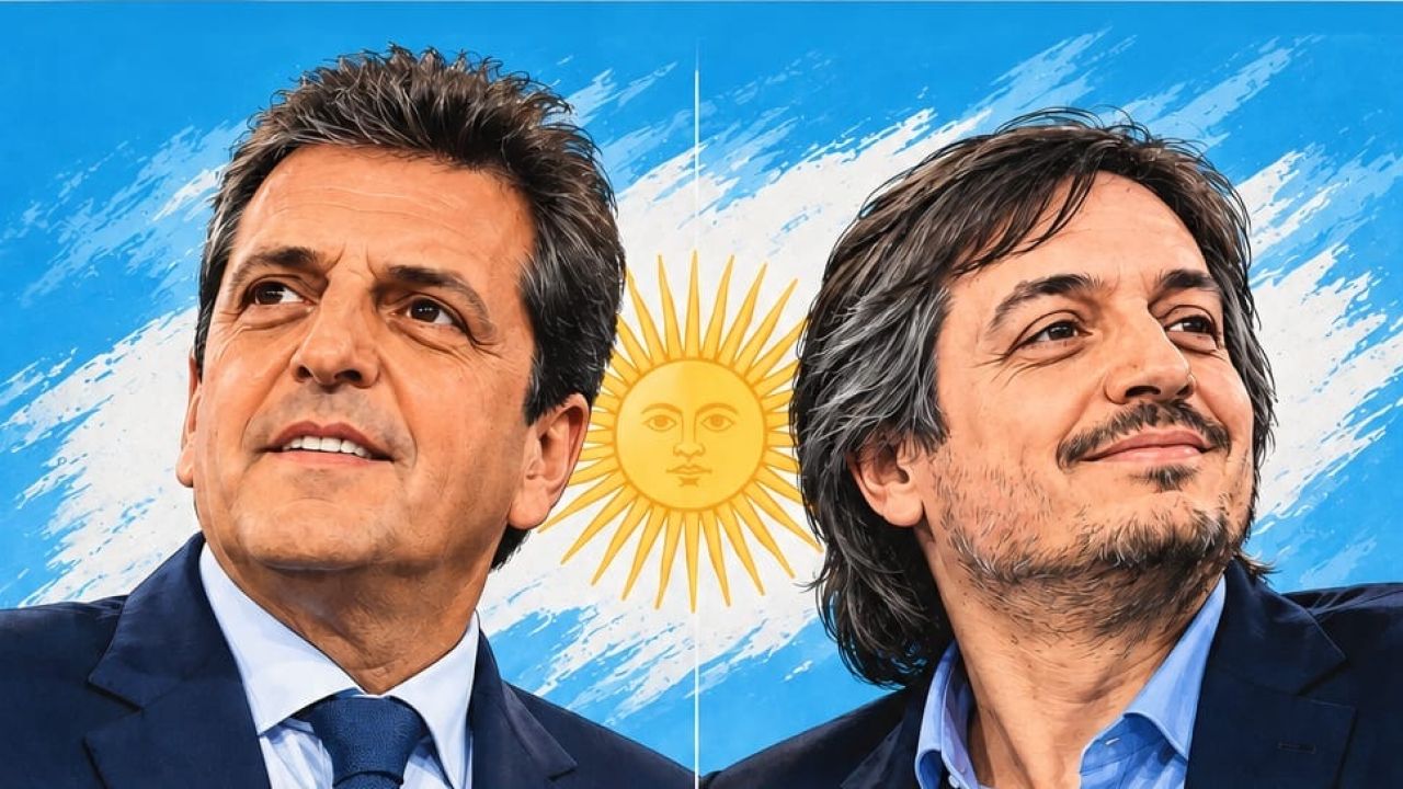 Sergio Massa y Máximo Kirchner | Foto:CEDOC