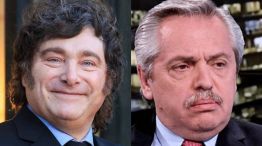 Javier Milei y Alberto Fernández