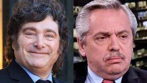 Javier Milei y Alberto Fernández