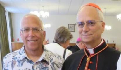 El papa León XIV y su hermano Louis Prevost