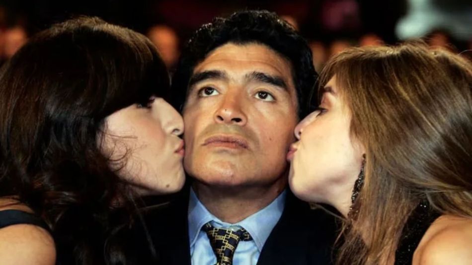 Gianinna, Dalma y Diego Maradona