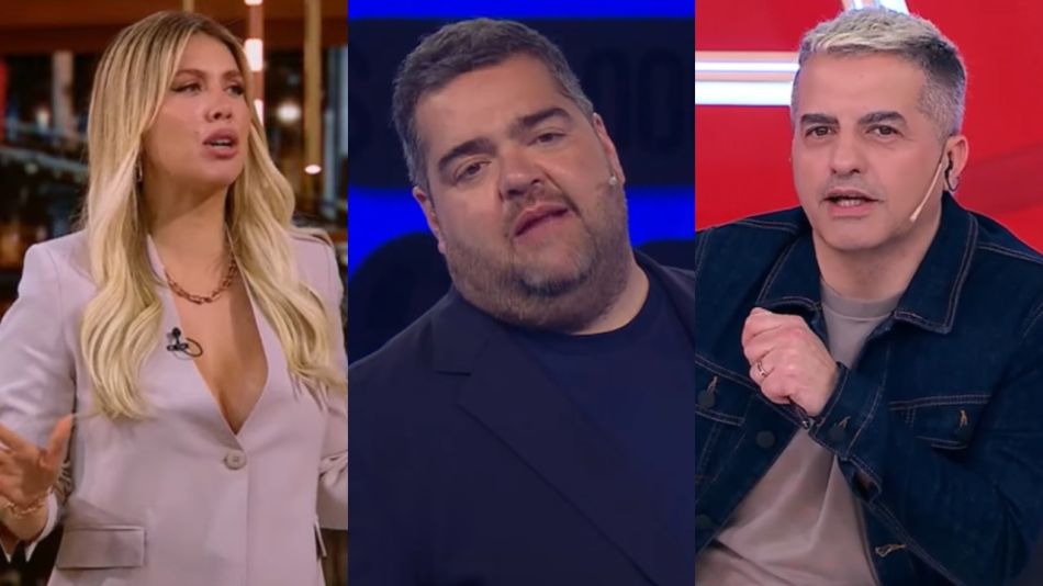 Wanda Nara, Darío Barassi y Ángel de Brito