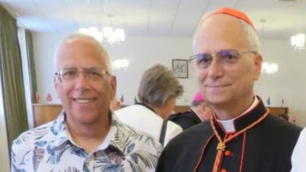 El papa León XIV y su hermano Louis Prevost