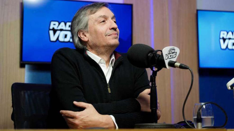 Máximo Kirchner en radio con vos