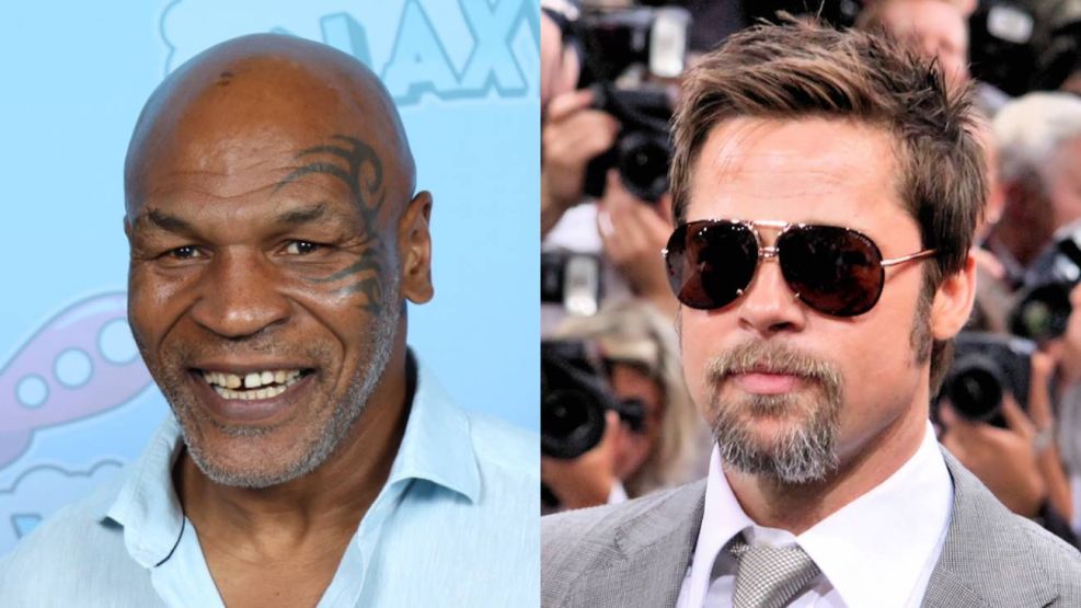 Mike Tyson y Brad Pitt