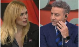 Lilia Lemoine y Luis Majul, en LN+. 