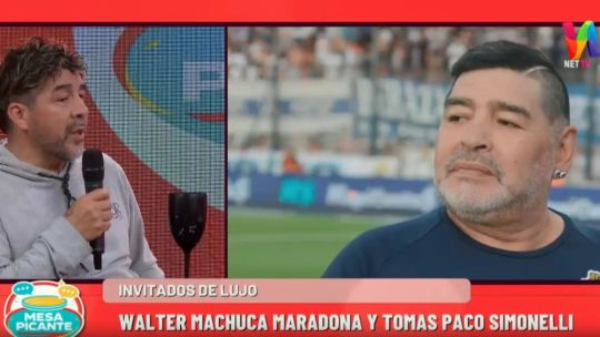 Walter 'Chino' Machuca Maradona y Diego Maradona