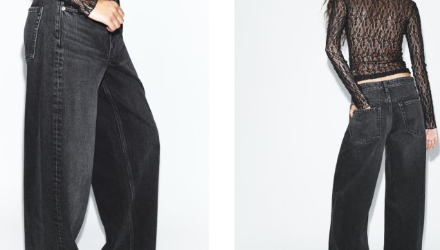 Ideas de look con jeans anchos