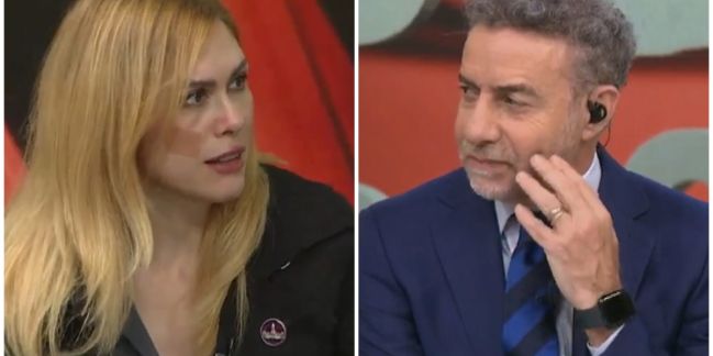 Lilia Lemoine y Luis Majul, en LN+. 