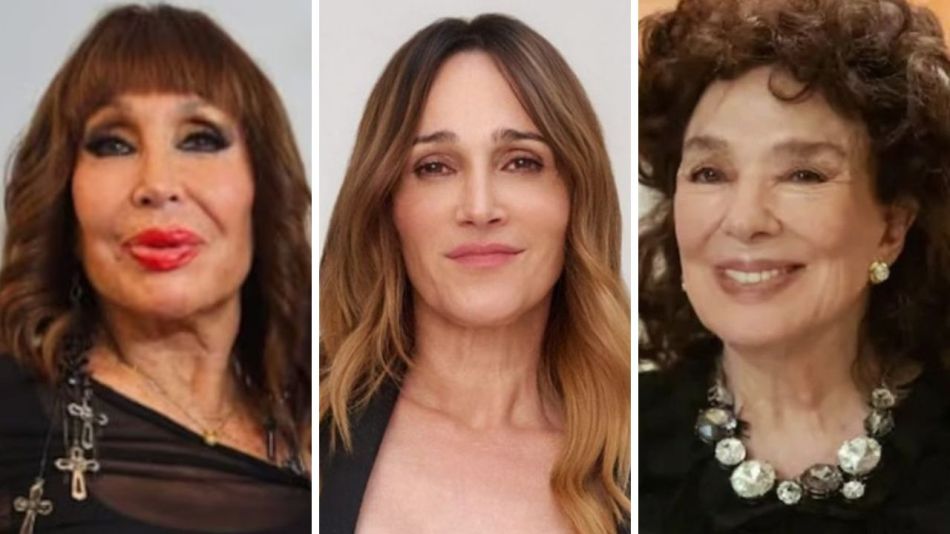 Moria Casán, Verónica Lozano y Graciela Borges