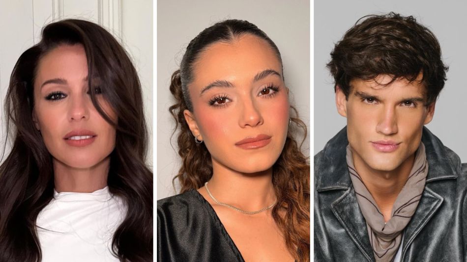 Pampita, Mora Bianchi y Franco Poggio