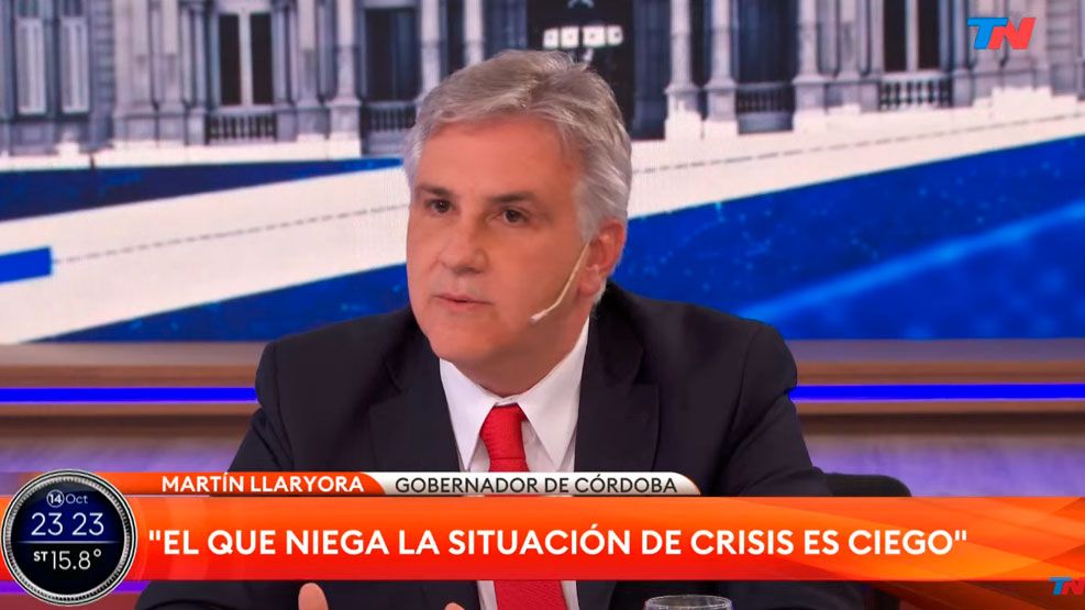 Llaryora en TN