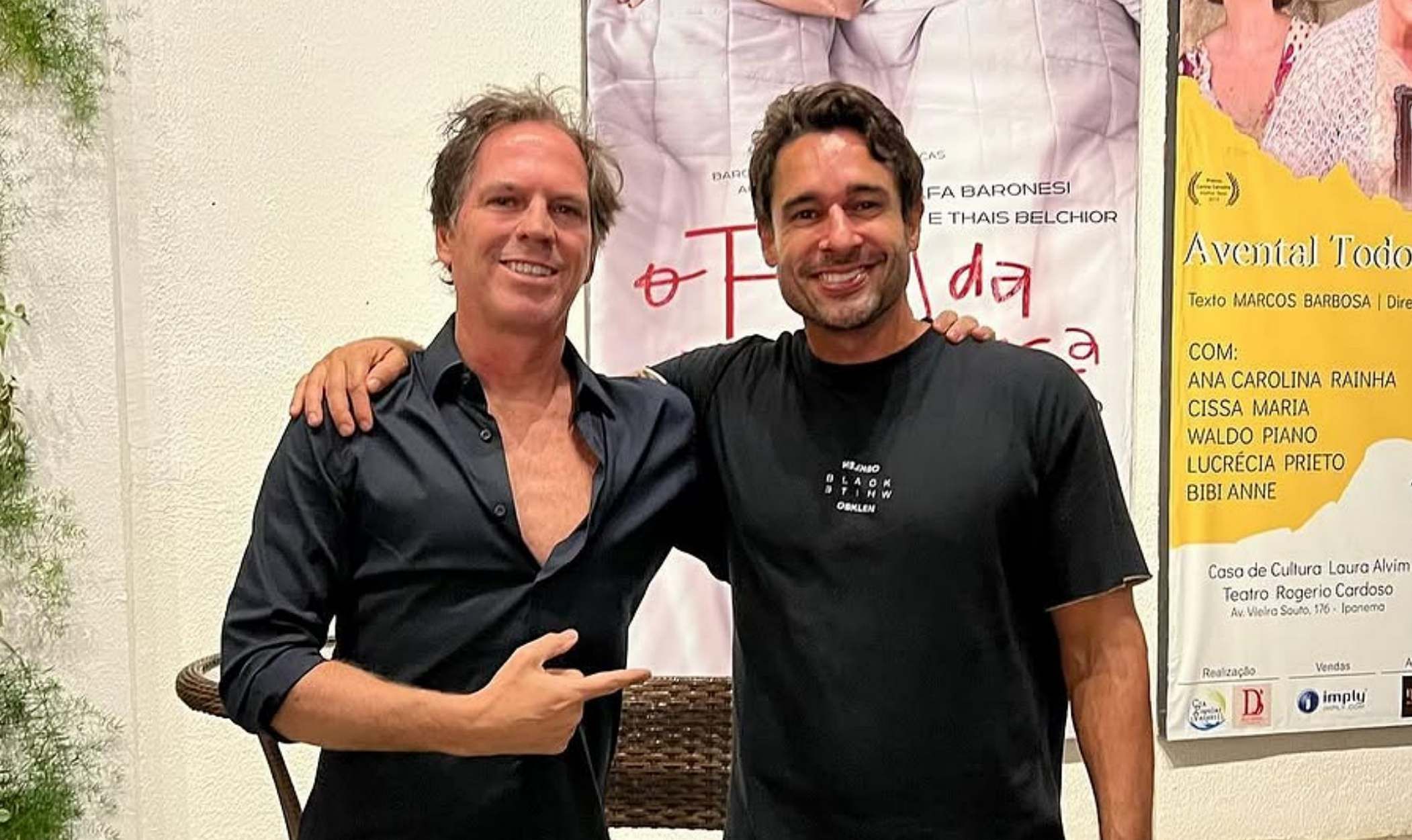 Rafa Baronesi, exconductor de Zapping Zone (Brasil)y Alec Oxenford, embajador argentino en EE.UU.