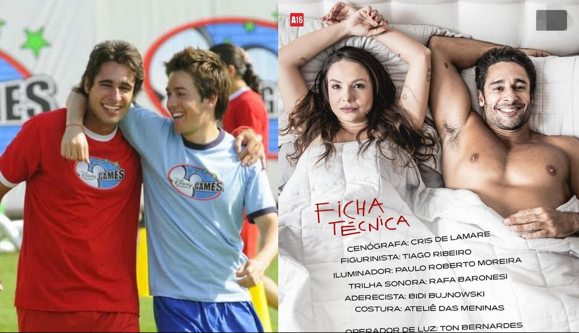 Rafa y Roger Baronesi, en Zapping Zone (izq.), y Rafa Baronesi como actor y productor (der.).