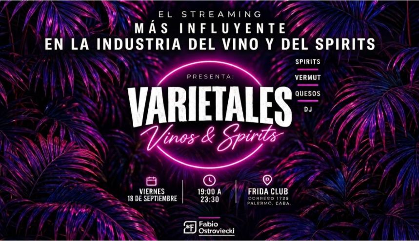 Fabio Ostroviecki logro con @Fabio.ostro.ok ser el streming mas influyente en el mundo del vino argentino