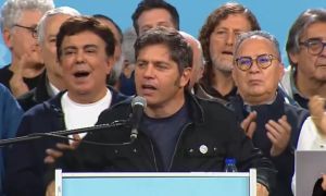 Axel Kicillof en el acto por el 17 de octubre 