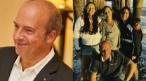 Fernando Confessore junto a sus hijas y su esposa