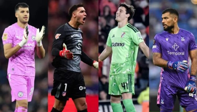 Geronimo Rulli, Juan Musso, Santiago Beltrán y Walter Benítez