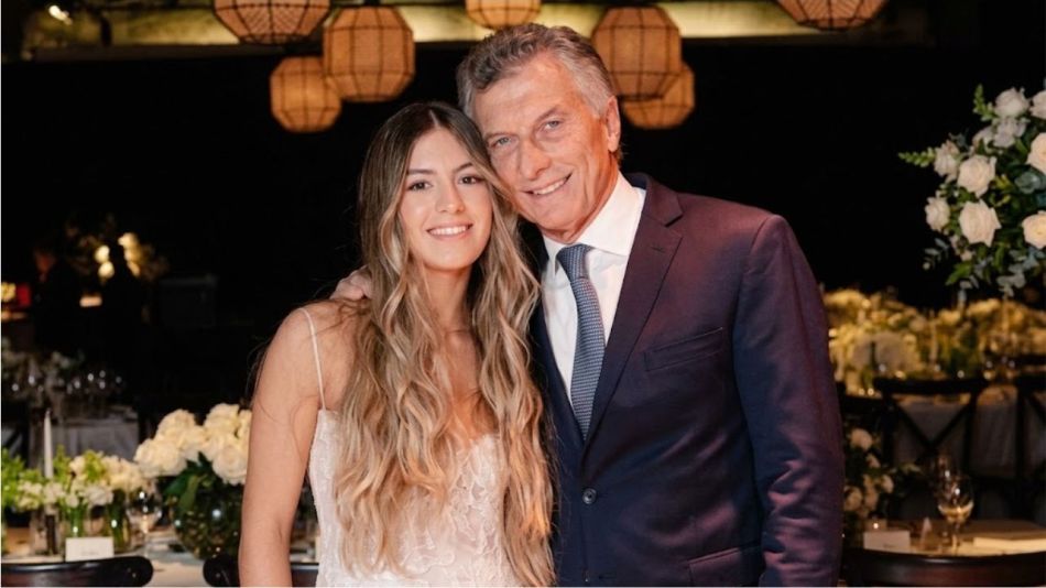 Mauricio Macri junto a su hija Antonia