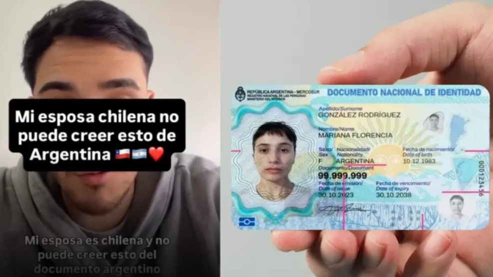 Chilena queda sorprendida porque DNI argentino de su hijo tiene las estrellas mundialistas