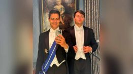El primer ministro neerlandés, Rob Jetten y su pareja, el argentino Nicolás Keenan