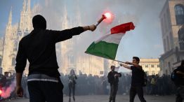 Protestas en Milan, Italia. 18102026