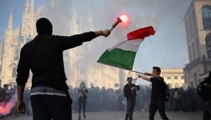 Protestas en Milan, Italia. 18102026