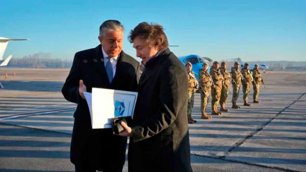 Javier Milei y Rolando Figueroa en Neuquén