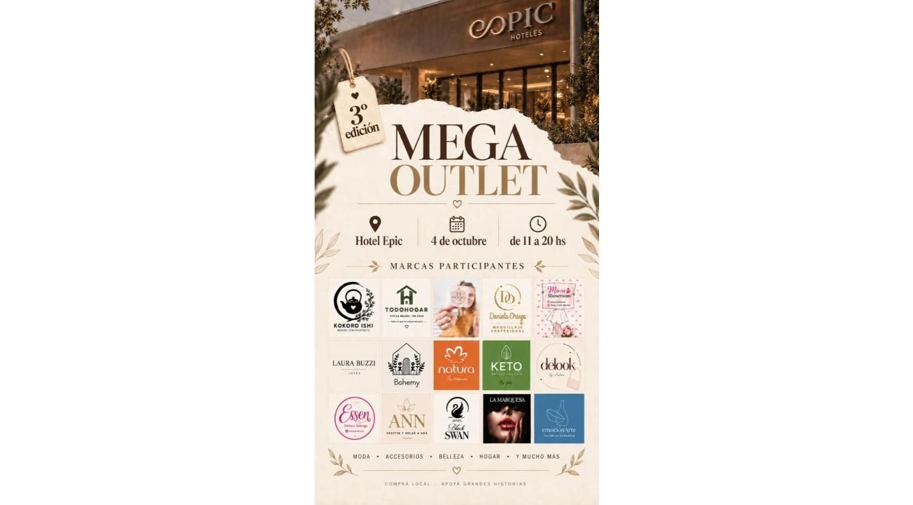Mega Outlet 2026 en Merlo- San Luis