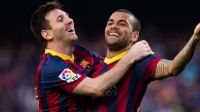 Lionel Messi y Dani Alves 