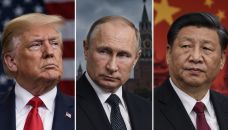 Trump, Putin y Xi Jinping