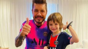 Marcelo Tinelli y su hijo Lolo