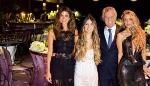 Antonia Macri, junto a su papá, el ex presidente Mauricio Macri y Juliana Awada con su hija mayor Valentina Barbier.