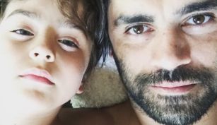 Gonzalo Heredia y su hijo Eloy