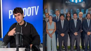 Gonzalo Cardozo y la dirigencia de Racing