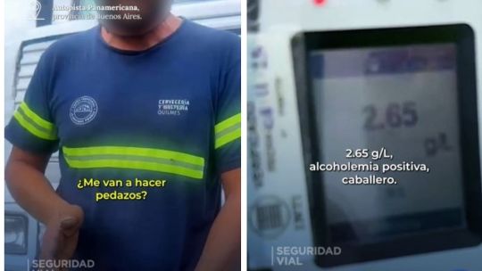 "No va a dar cero": un camionero salió de Corrientes hacia Buenos Aires con 2,65 de alcohol en sangre