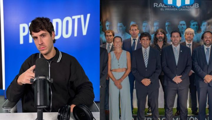 Gonzalo Cardozo y la dirigencia de Racing