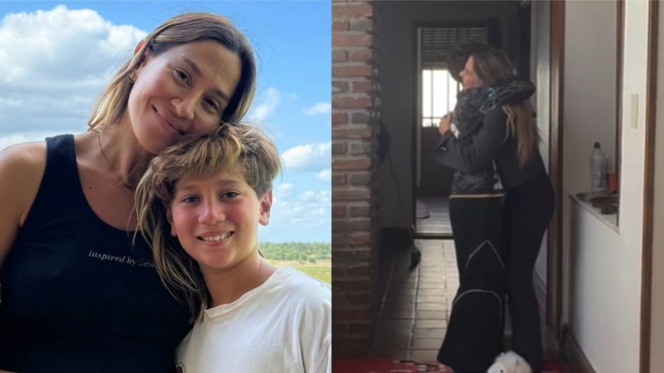 Jimena Barón y su hijo Morrison