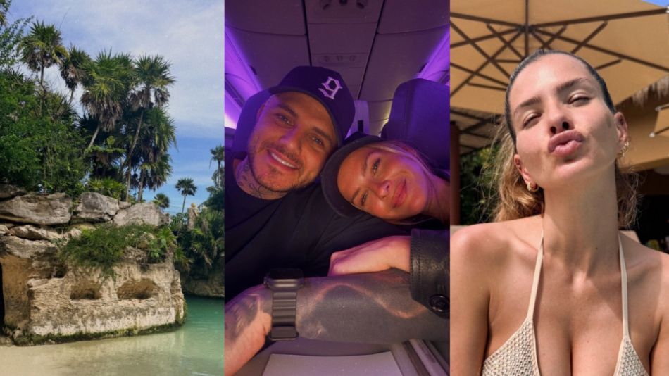 Mauro Icardi y La China Suárez en México