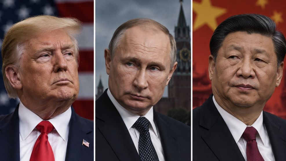 Trump, Putin y Xi Jinping