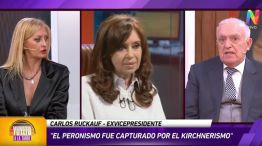 Cristina Kirchner y Carlos Ruckauf