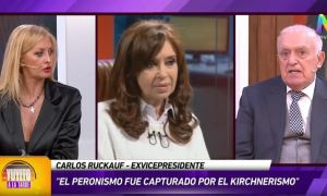 Cristina Kirchner y Carlos Ruckauf